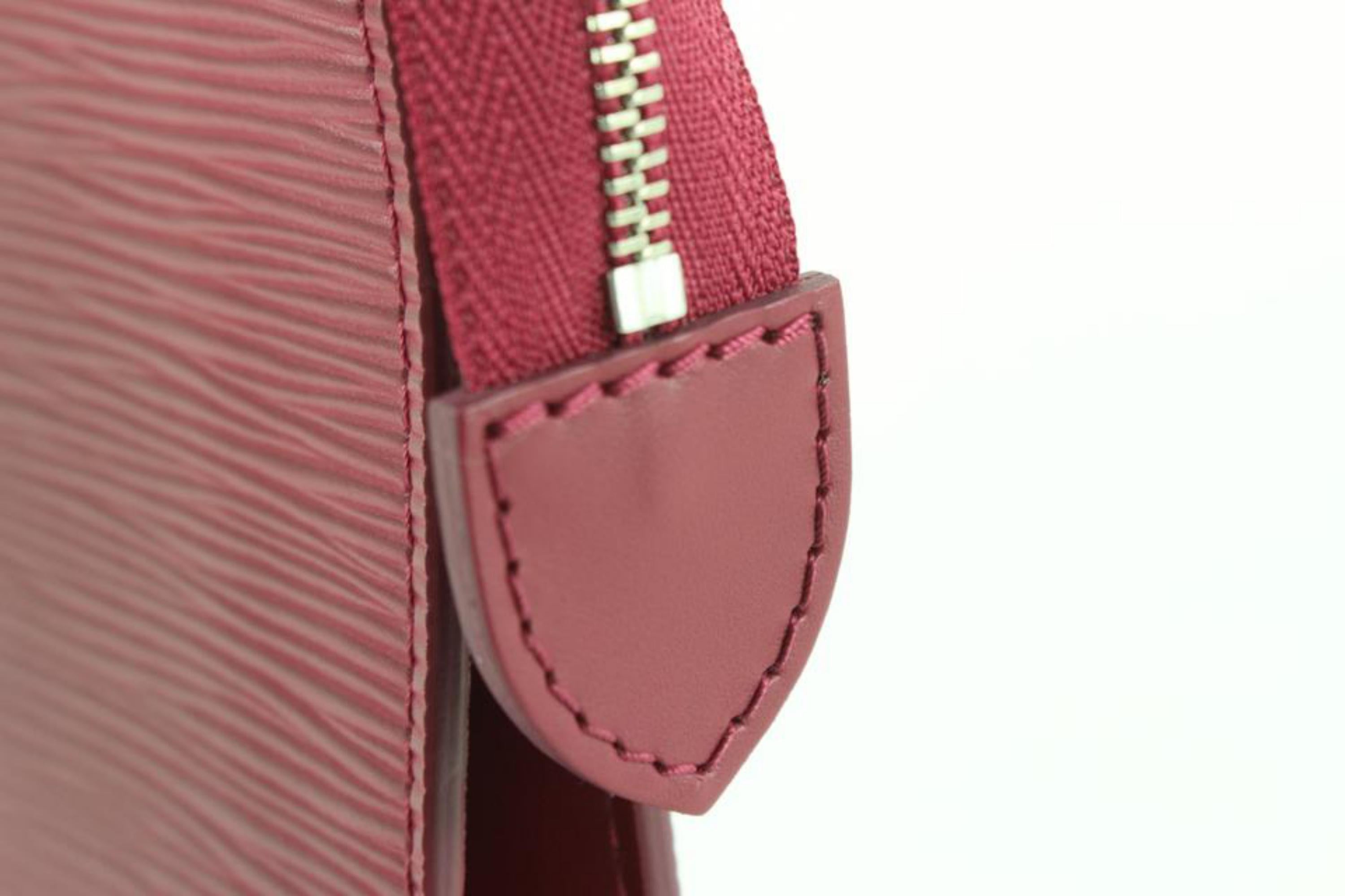 Louis Vuitton Fuschia Epi Leather Pochette Cosmetic Pouch