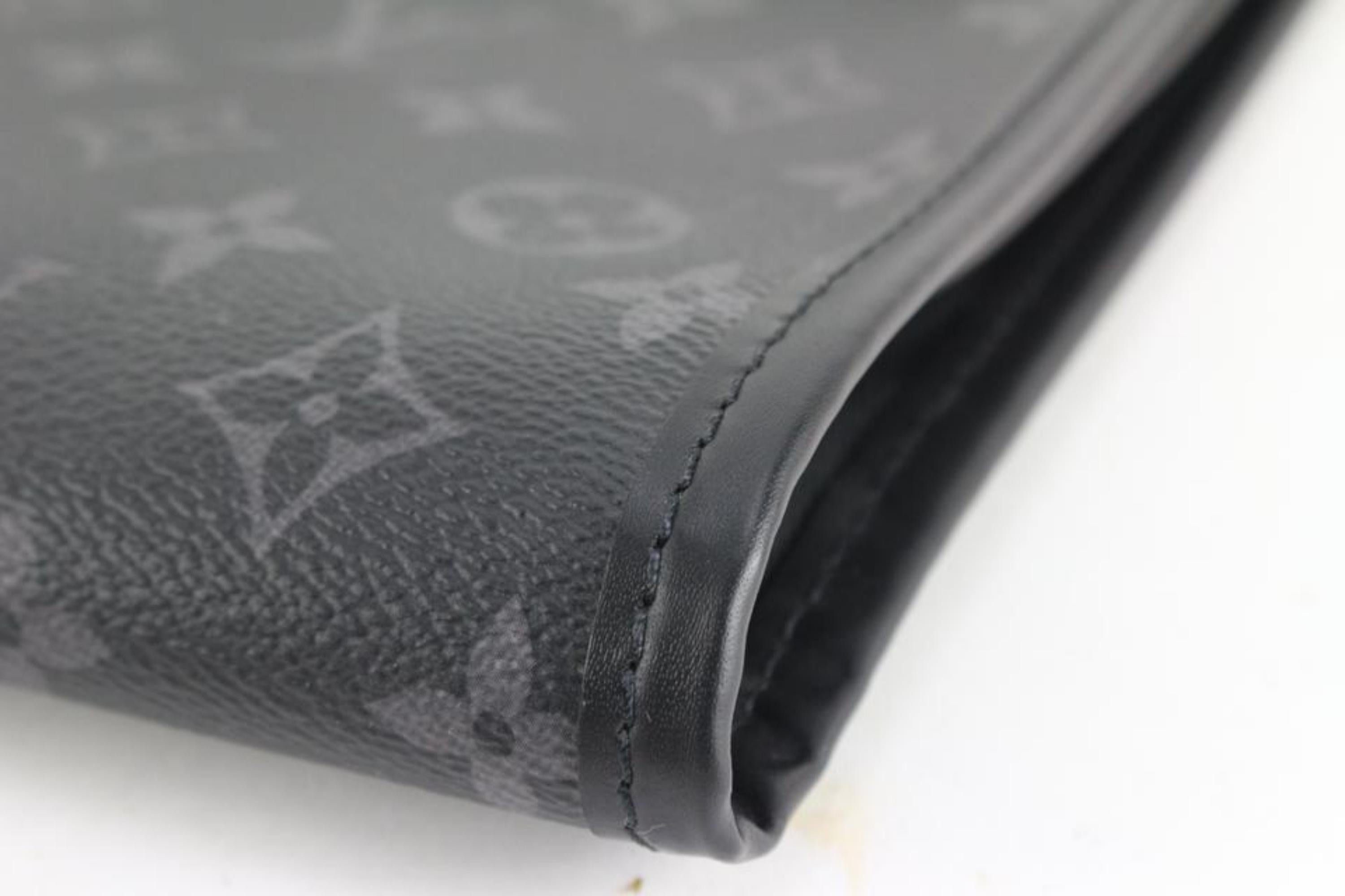 Louis Vuitton Black And Silver Monogram Eclipse Coated Canvas