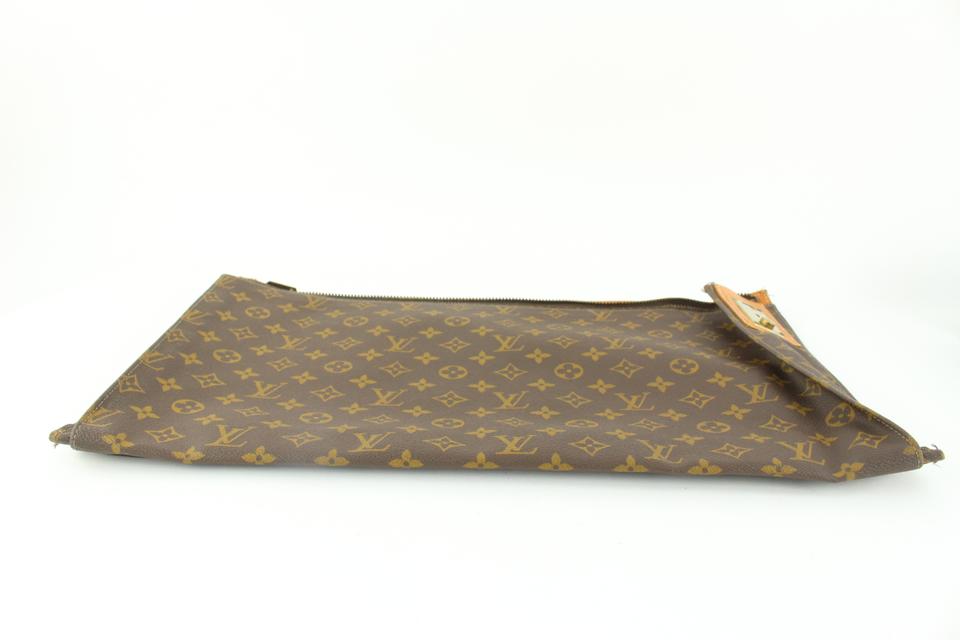 Louis Vuitton Monogram Zippered Pouch ~ Vintage Garment Bag Insert