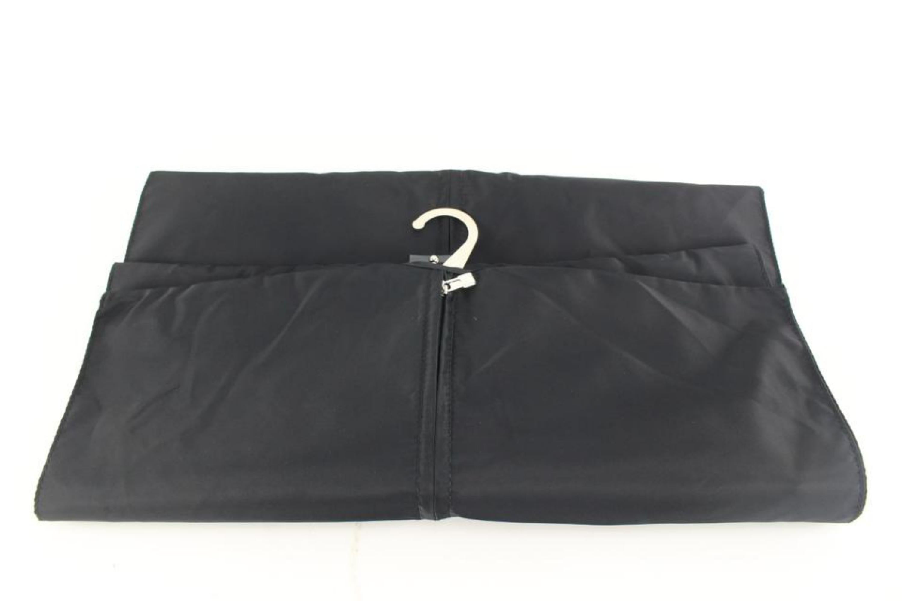 Louis Vuitton Black Nylon Garment Cover with Hanger 16lk616s