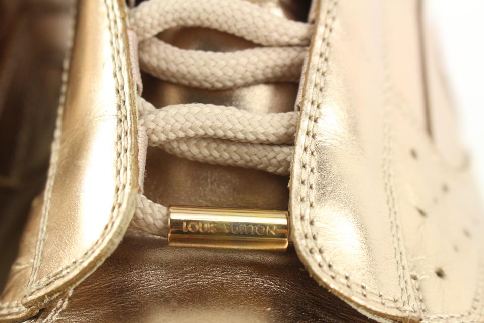 Louis Vuitton Metallic Light Gold Calfskin Side Trunk Light Gold in  Calfskin Leather with Silver-tone - GB