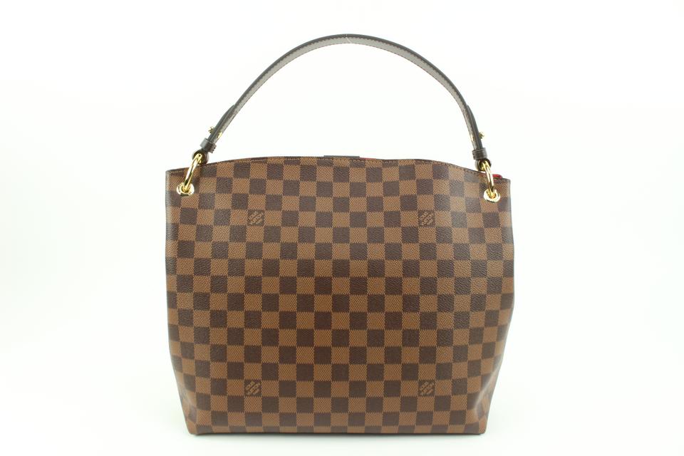 Louis Vuitton Graceful Shoulder Bag PM Brown/Black Canvas