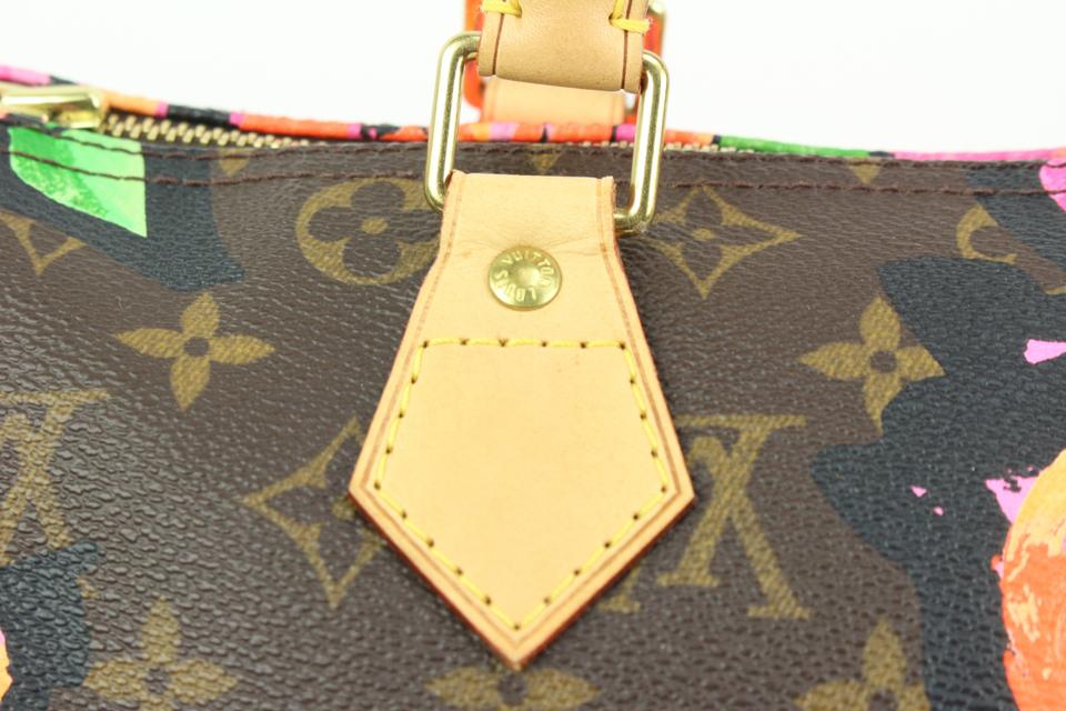 Louis Vuitton Roses Speedy 30 Monogram Satchel Bag