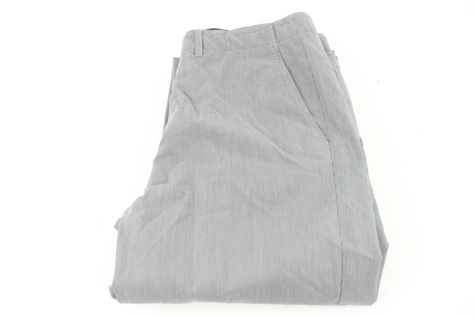 Vintage Louis Vuitton Dress Pants Mens Size 40 Gray Striped Straight Leg