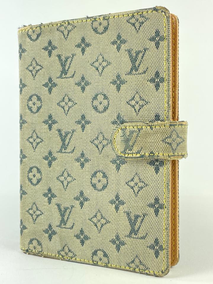Louis Vuitton Grey Monogram Mini Lin Small Ring Agenda PM Diary 