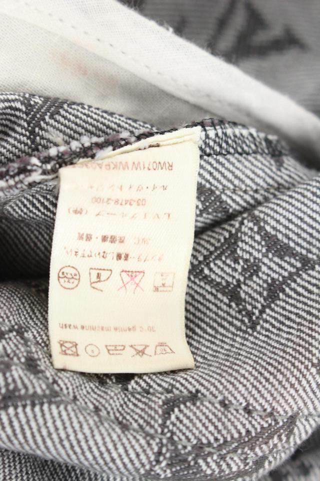 Autre Marque Louis Vuitton Sz 2 Grey Denim Monogram Cropped Jeans Capri  Pants Upcycle ref.649016 - Joli Closet
