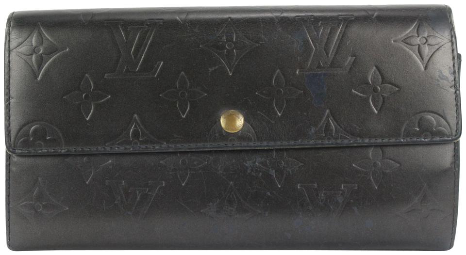 Sarah leather wallet Louis Vuitton Black in Leather - 31200053