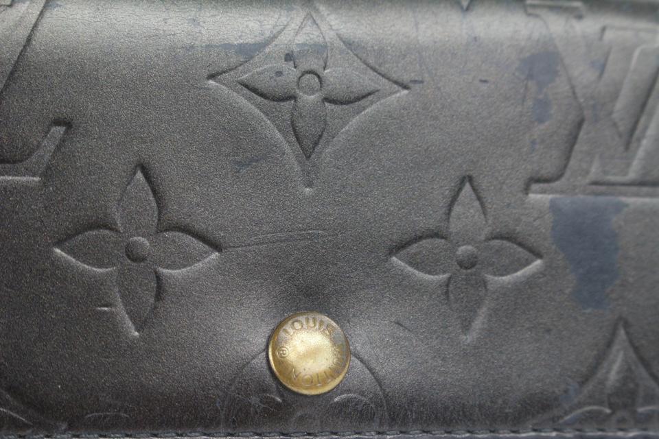 PRELOVED Louis Vuitton Bronze Vernis Monogram Sarah Wallet TH0033