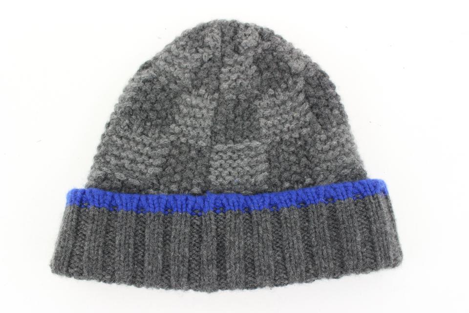LOUIS VUITTON M74405 Damier Graphite Bonne Helsinki Damier Beanie Knit Hat  Cap