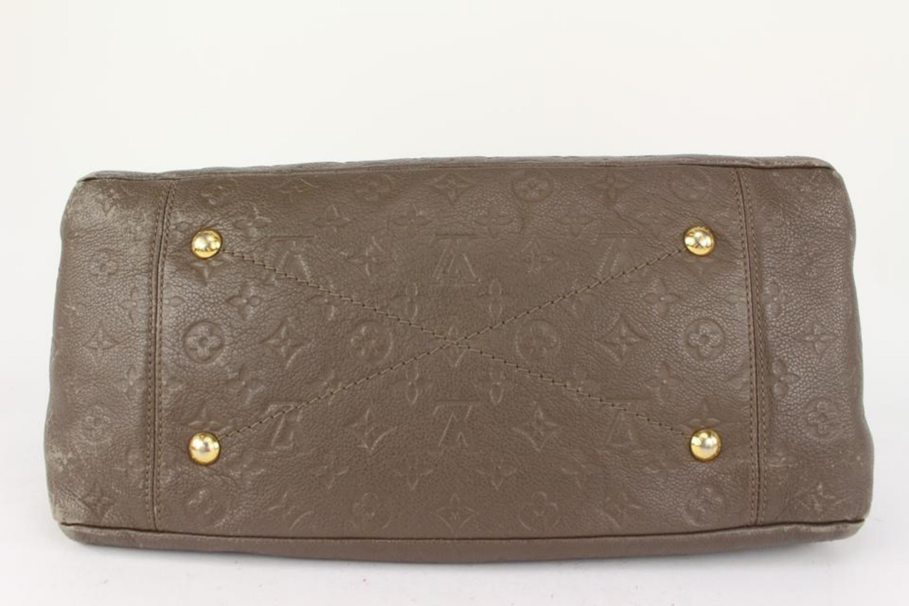 Brown Louis Vuitton Monogram Empreinte Artsy MM Hobo Bag