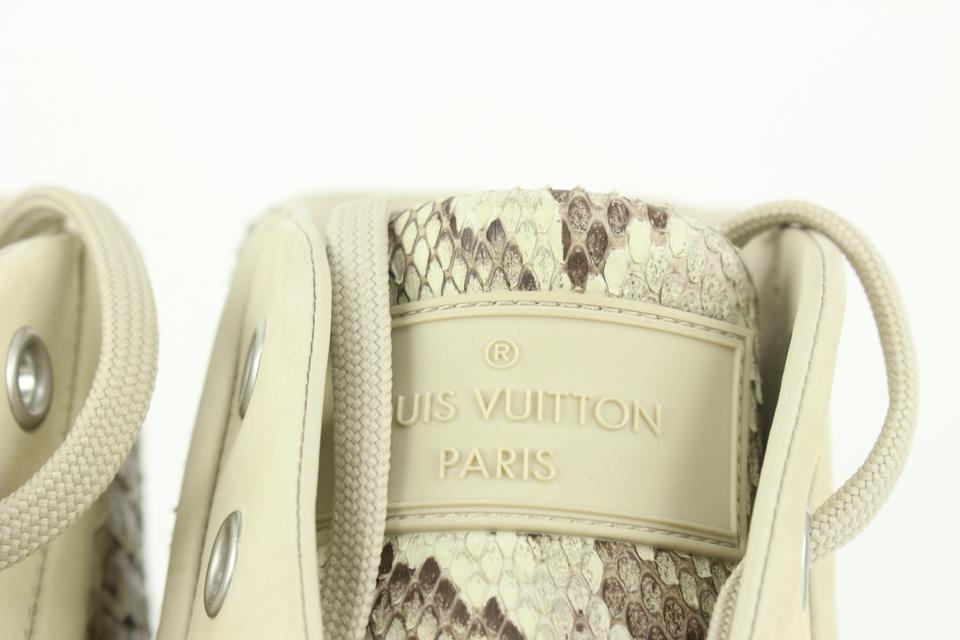 Louis Vuitton Men's 12 US Beige x Ivory Rennes Sneaker 1224lv33 For Sale at  1stDibs