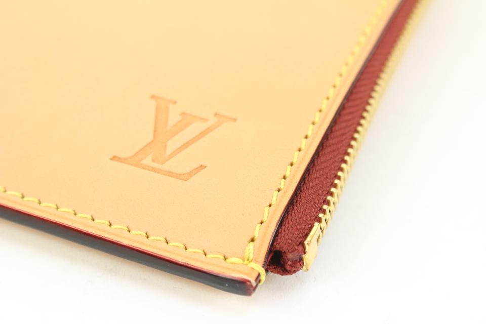 Louis Vuitton Natural Vachetta Leather Pochette Jules Zip Clutch