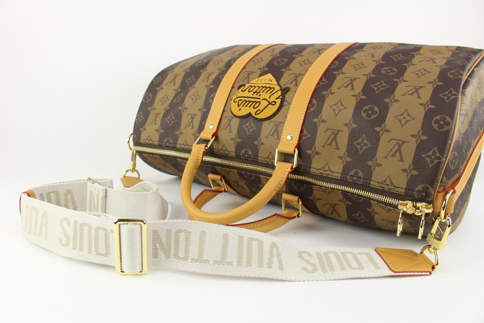 Louis Vuitton Keepall 50 Bandouliere Monogram World Tour Duffle Bag