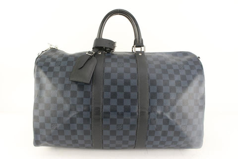 Lot - Louis Vuitton Keepall 45 Travel Bag, 1993, in blue Epi leather