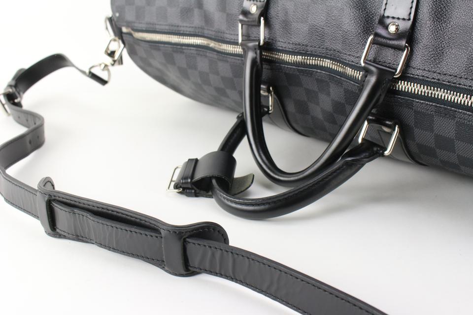 Keepall 55 Bandouliere in Damier Graphite Canvas
