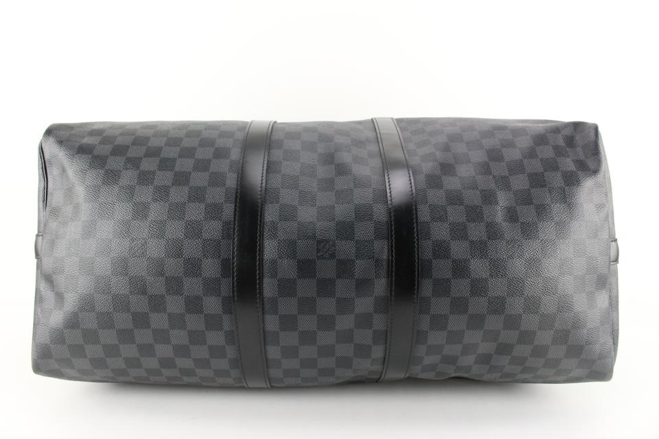 keepall bandouliere 55 damier graphite louis