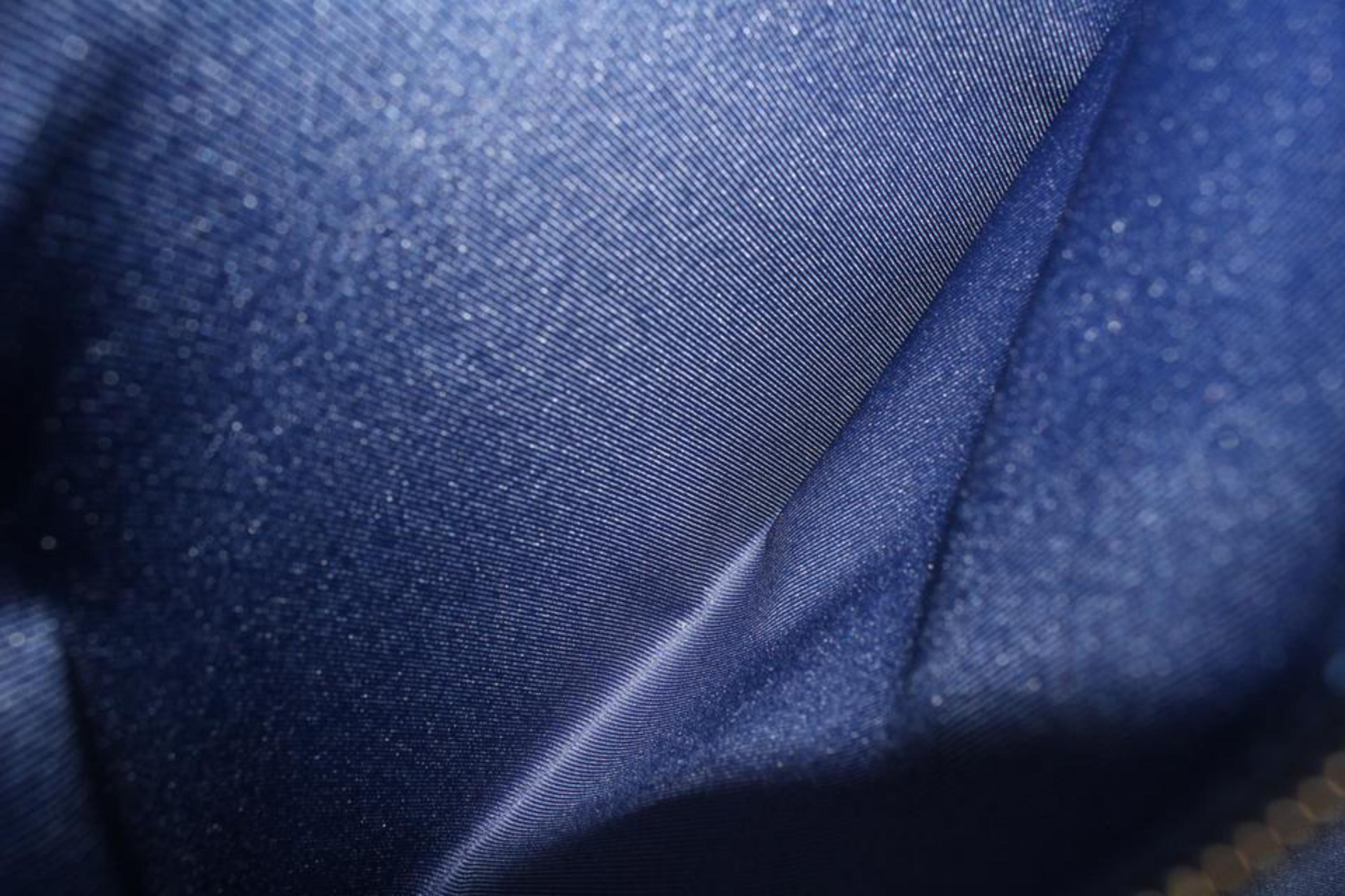 Louis Vuitton Blue Leather Bandana Keepall Bandouliere 55 Duffle 5577l –  Bagriculture