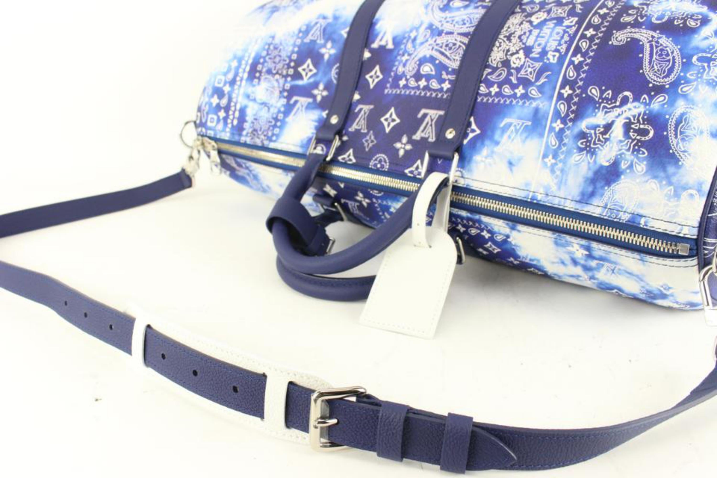 Louis Vuitton Bandana City Keepall Bag Crossbody M20555 Blue