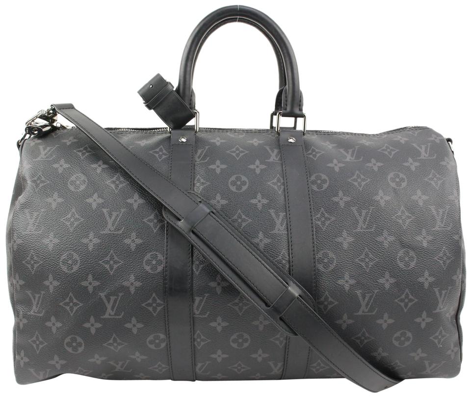 Louis Vuitton Wild At Heart Giant Monogram Black Keepall 45 Bondauliere Bag