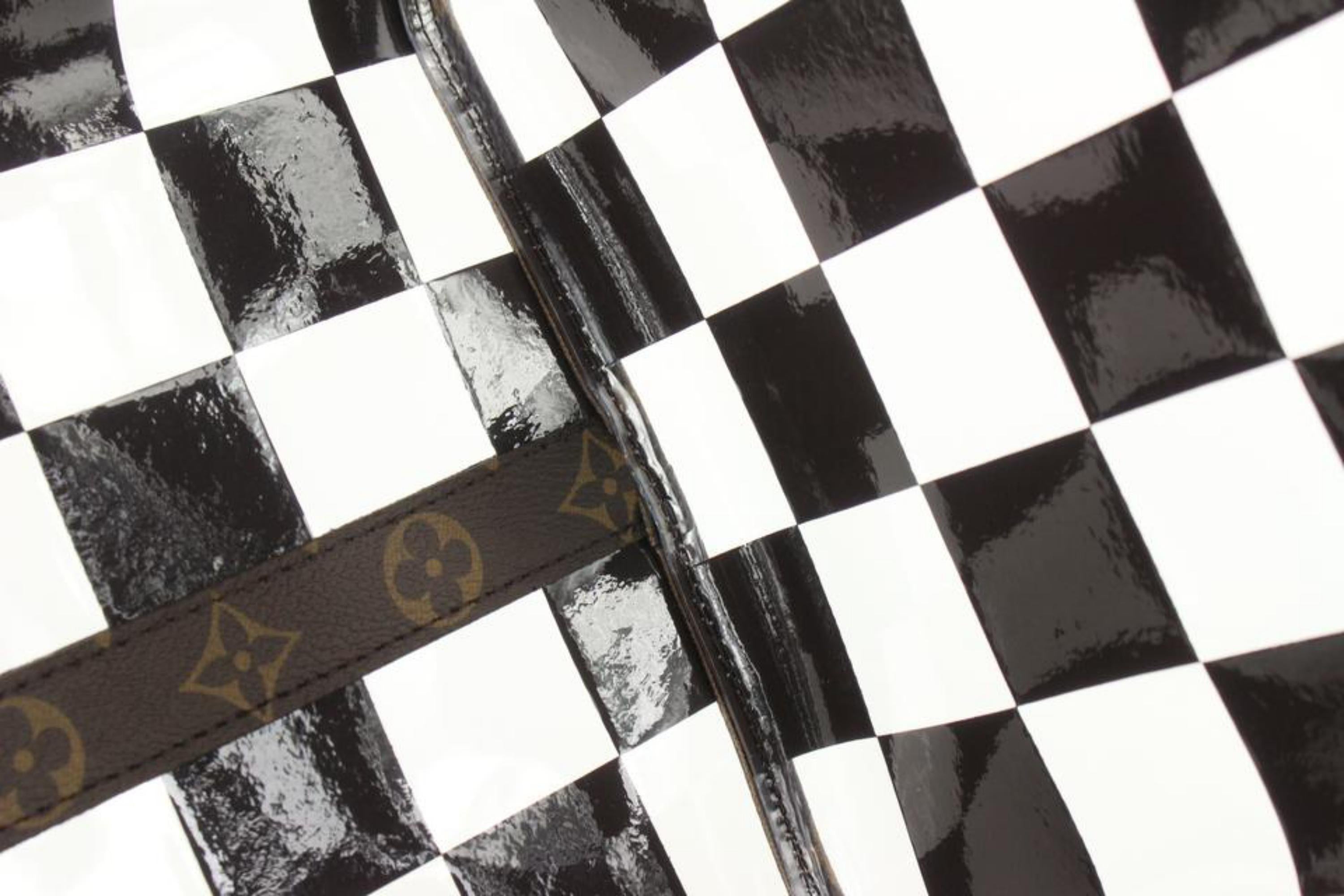 Louis Vuitton Virgil Abloh Clear Monogram Chess Keepall Bandouliere 50 52lk725s