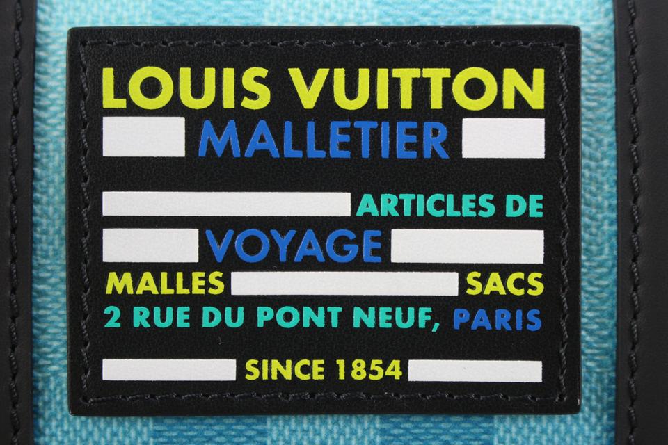 Louis Vuitton Virgil Abloh Blue Damier Gradient City Keepall Xs 41lk811s