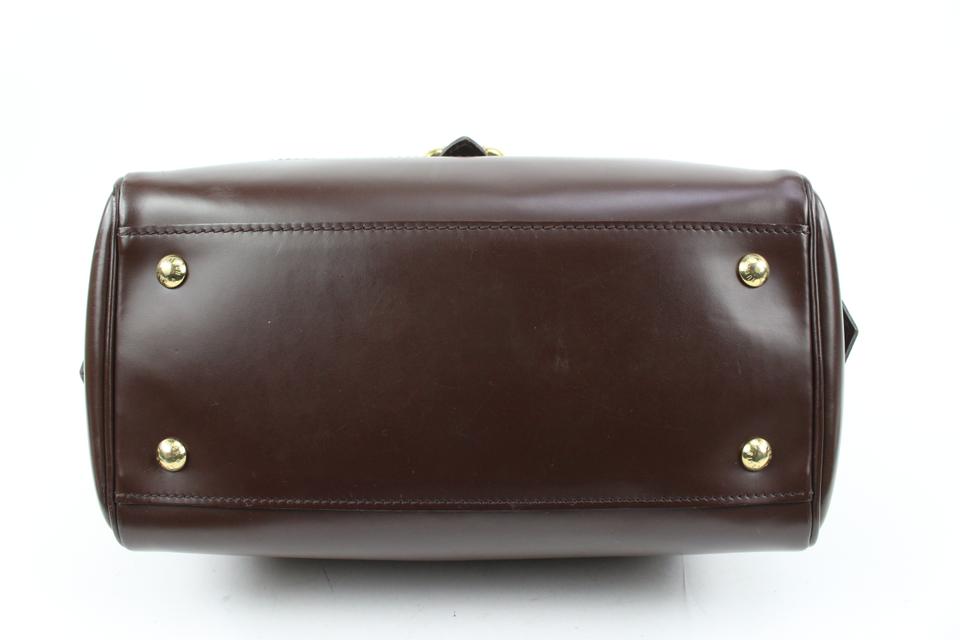 Louis Vuitton Brown Coated Canvas Leather Damier Ebene Knightsbridge  Satchel Bag Louis Vuitton