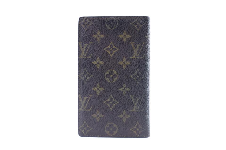 Louis Vuitton Monogram Long Bifold Wallet Check Book and Card Holdfer  294lvs217