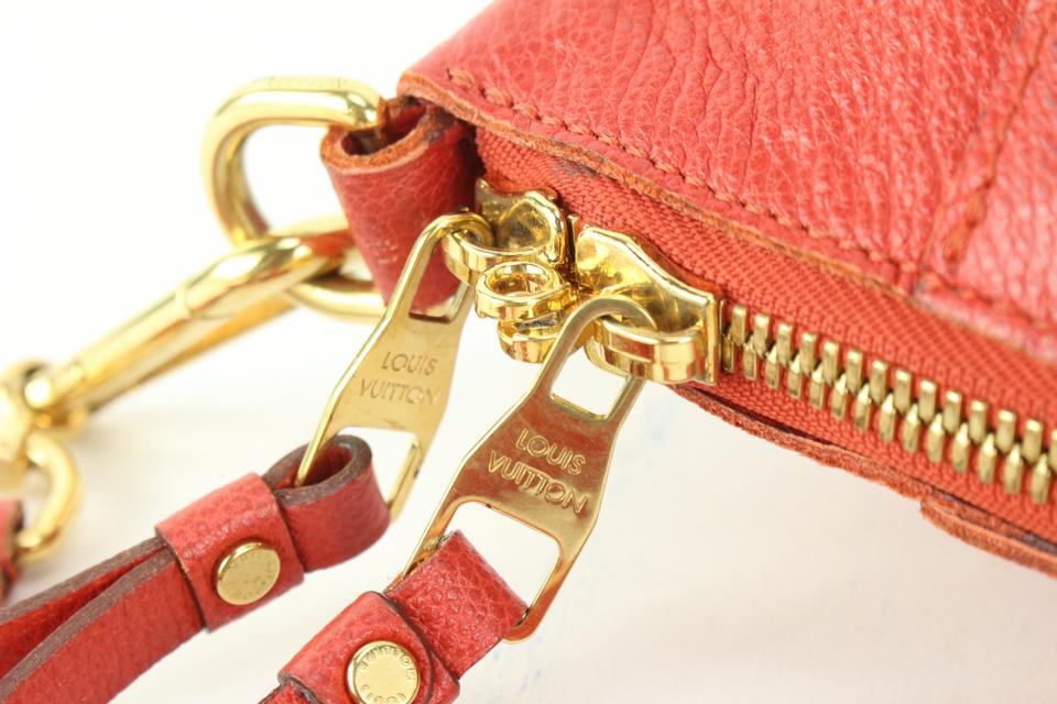 Louis Vuitton Red Leather Monogram Empreinte Lumineuse PM 2way Bag