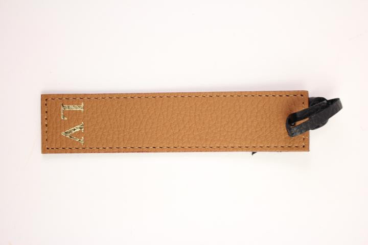 Louis Vuitton luggage tag. Customize with initials or a special
