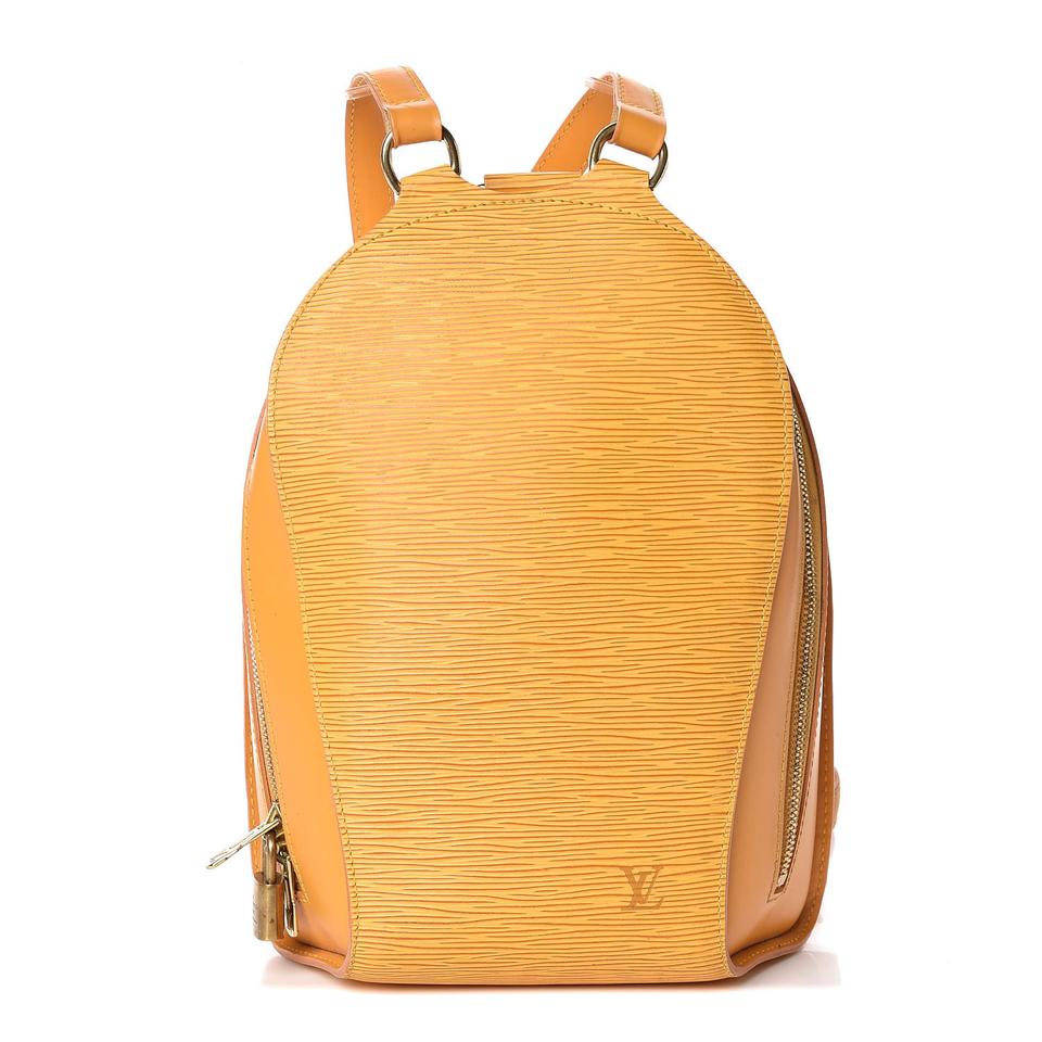 LOUIS VUITTON Epi Mabillon Backpack Yellow M52239 LV Auth 42307