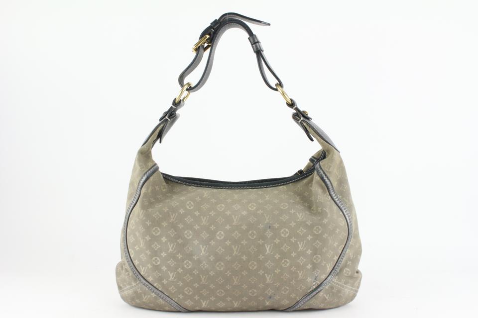 Louis Vuitton Grey Monogram Mini Lin Ballad Hobo Shoulder Bag Leather  ref.396991 - Joli Closet