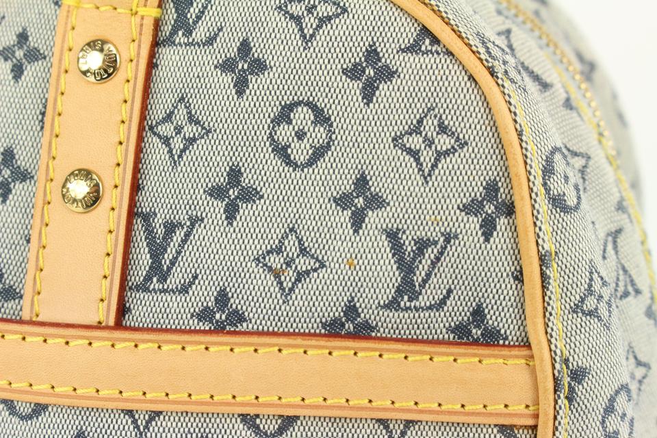 Louis Vuitton Navy x Grey Monogram Mini Lin Marie Dome Boston Bag 169l –  Bagriculture
