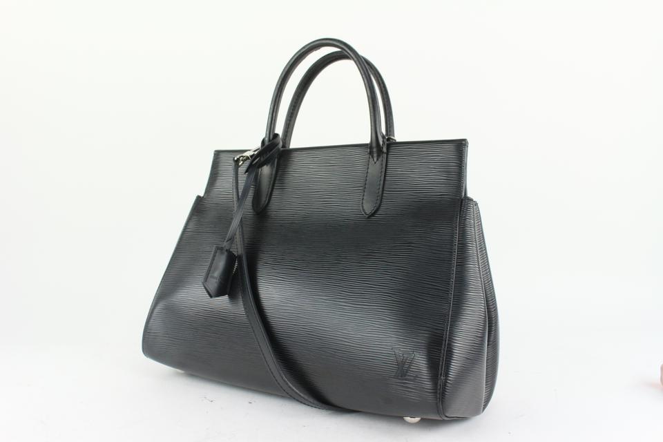 Louis Vuitton Black Epi Leather Noir Marly MM 2way Tote Bag 