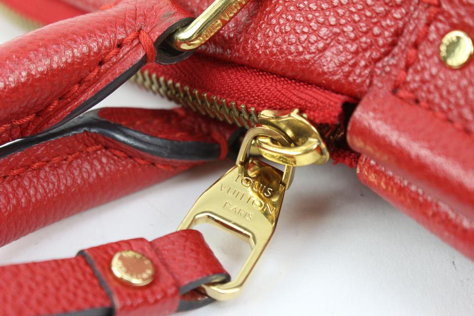 Louis Vuitton Red Monogram Leather Empreinte Mazarine PM 2way