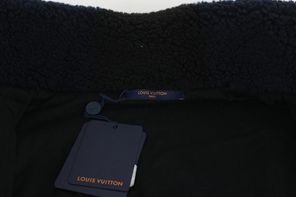 Louis Vuitton Mens M LV Nigo Navy Jacquared Damier Fleece Zip Jacket  Blouson