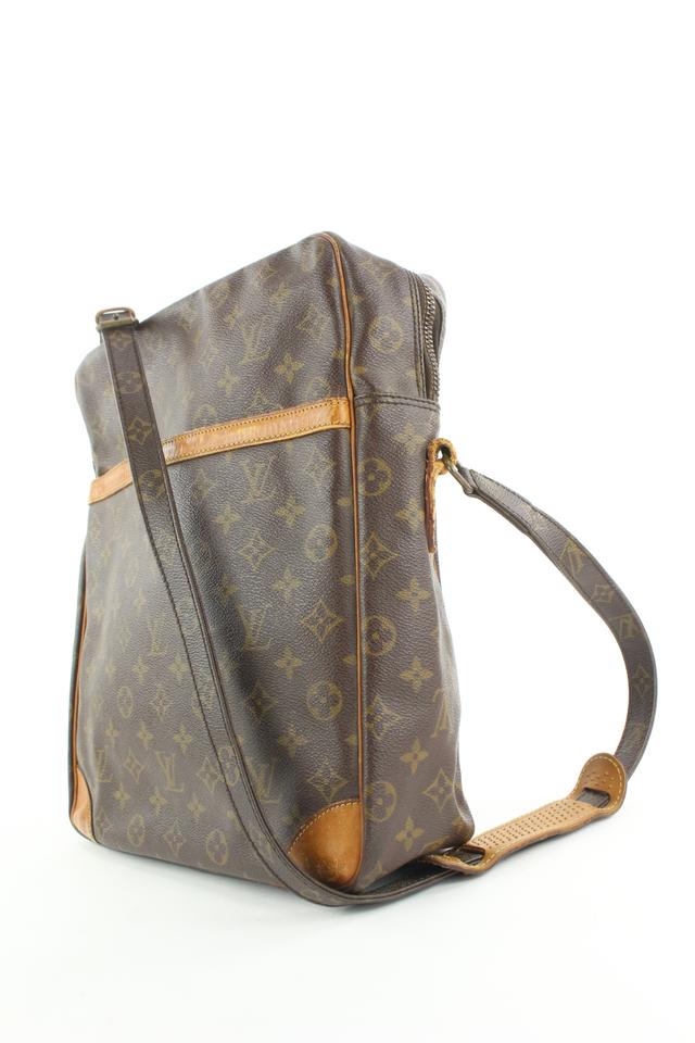 Louis Vuitton XL Monogram Danube Crossbody Messenger Bag Leather