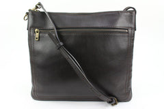 Louis Vuitton Large Dark Brown Utah Leather Sac Plat Messenger Bag s214lv83