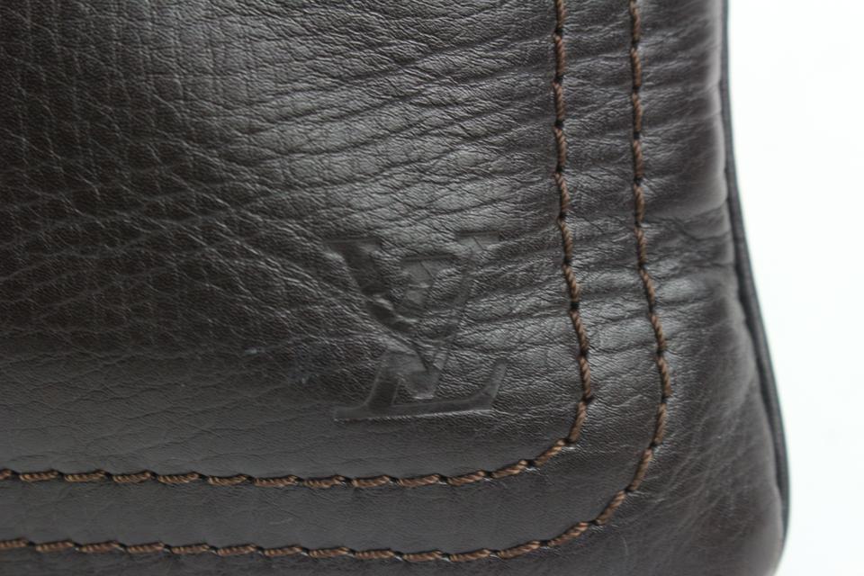 Plat leather crossbody bag