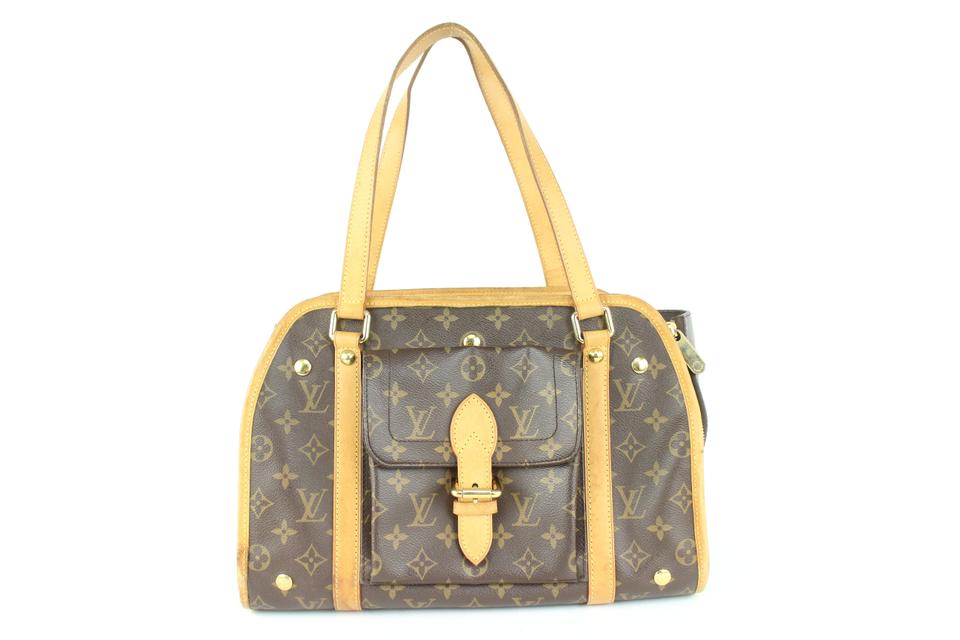 Louis Vuitton Pet Carrier With Dog Stock Photo - Download Image