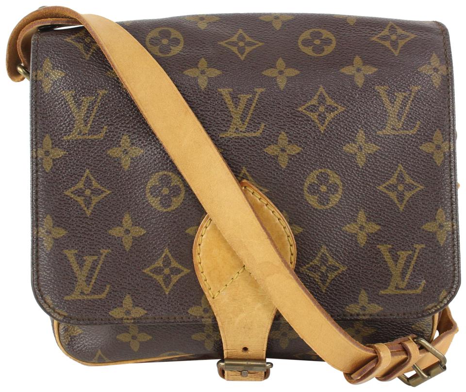 Louis Vuitton Cartouchiere MM Crossbody Monogram Leather Shoulder Bag –  brandedmoda