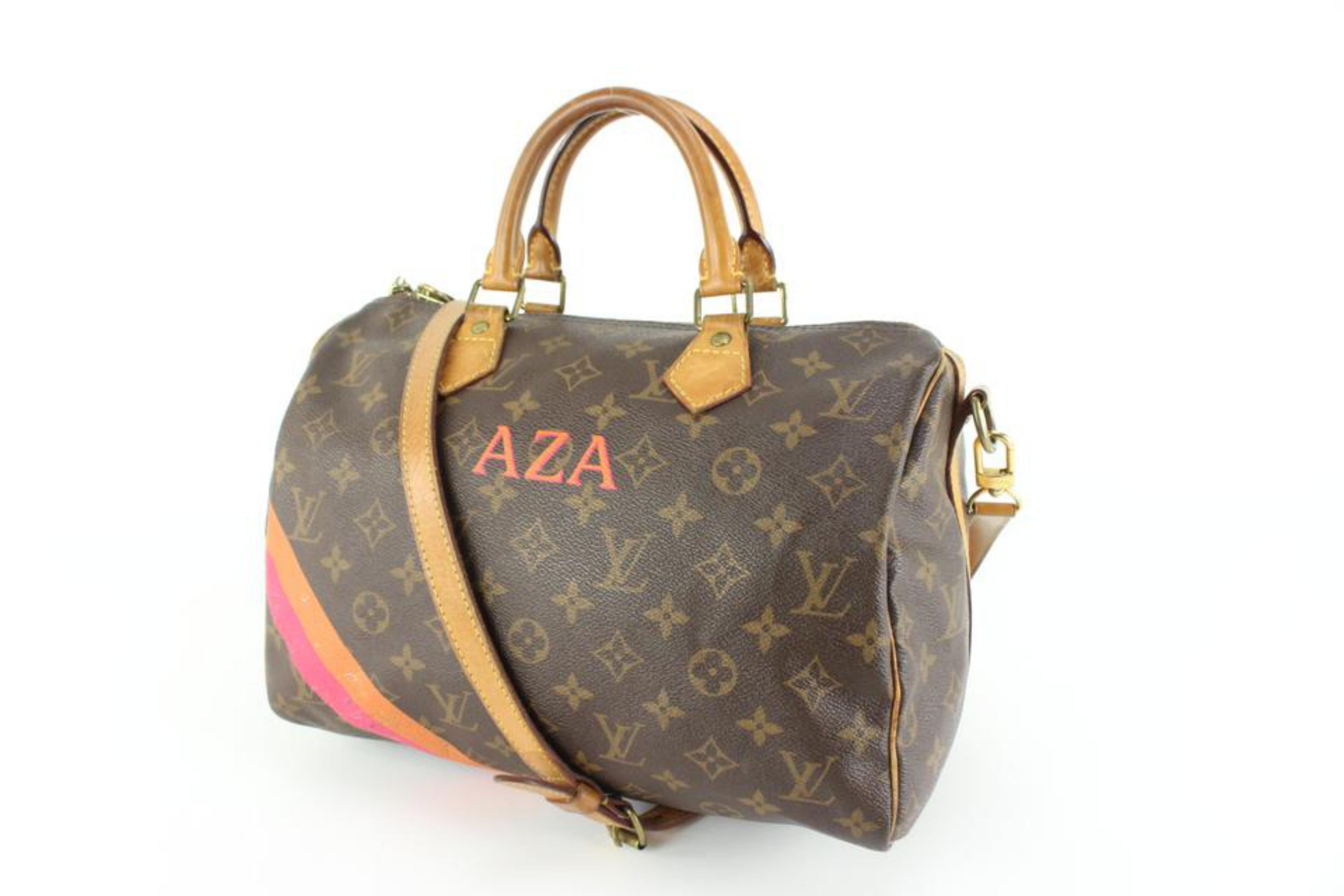 Louis Vuitton Speedy 25 Brown Monogram Canvas Lv; Gold Hardware W