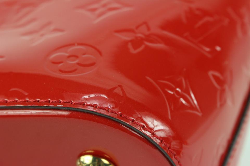 Louis Vuitton Red Monogram Vernis Montebello PM 2way Tote Bag 253lv16