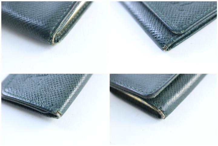 Louis Vuitton Green Taiga Leather Multicless 4 Key Holder Wallet