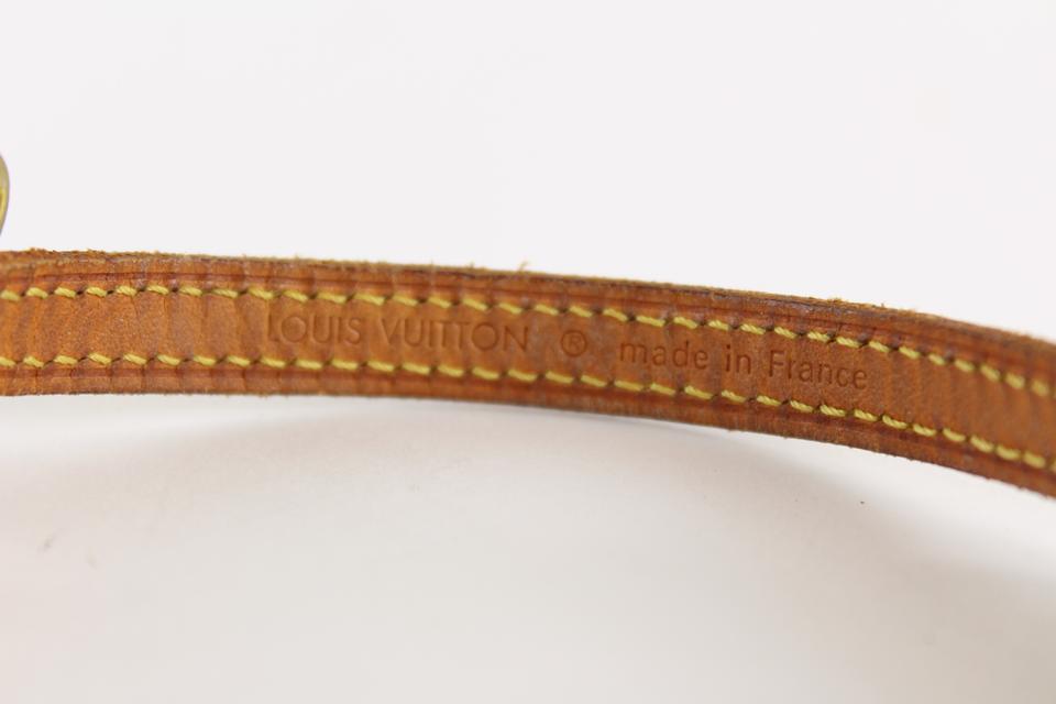 Louis Vuitton Multicolor Vernis Fleur x Vachetta Leather Belt Strap Bracelet 16LVS12