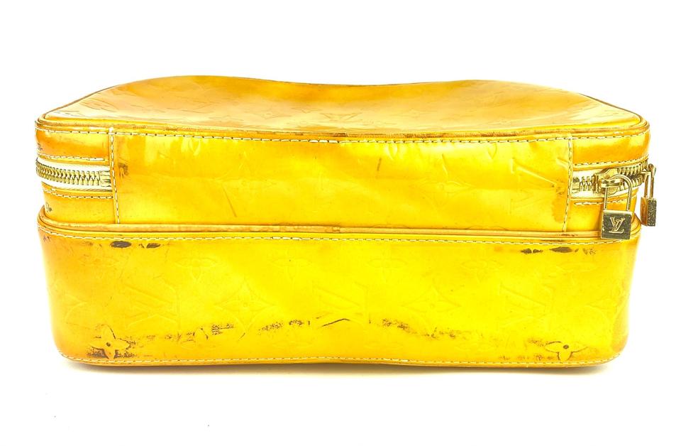 Authentic Louis Vuitton Vernis Murray Backpack Yellow M91038 LV 3955G