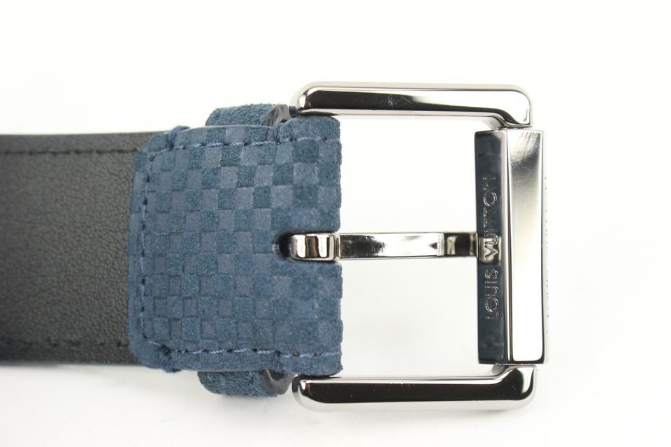 Initiales leather belt Louis Vuitton Navy size 90 cm in Leather - 19670922