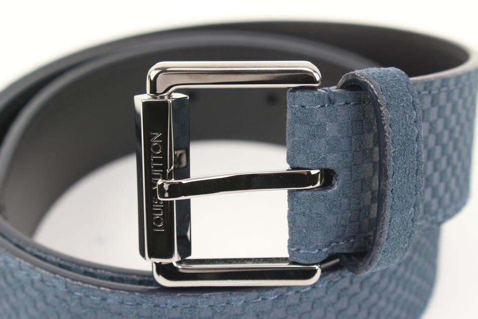 Leather belt Louis Vuitton Blue size 90 cm in Leather - 27810320