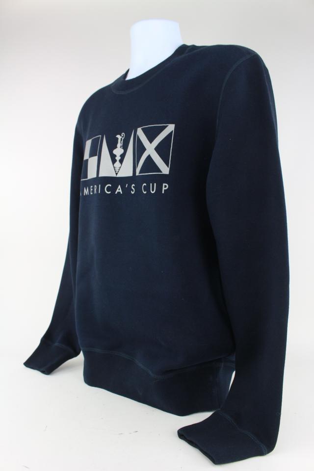 Louis Vuitton Men's Large Navy Blue LV America's Cup Crewneck Sweater –  Bagriculture