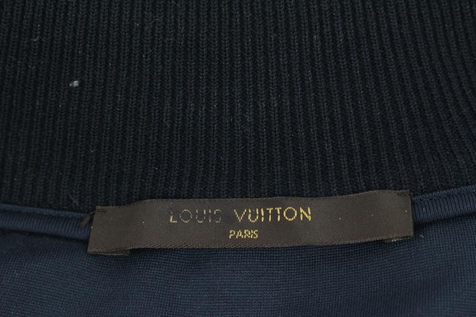 Louis Vuitton Men's Large Navy Blue LV America's Cup Zip Up Jacket 7lv –  Bagriculture
