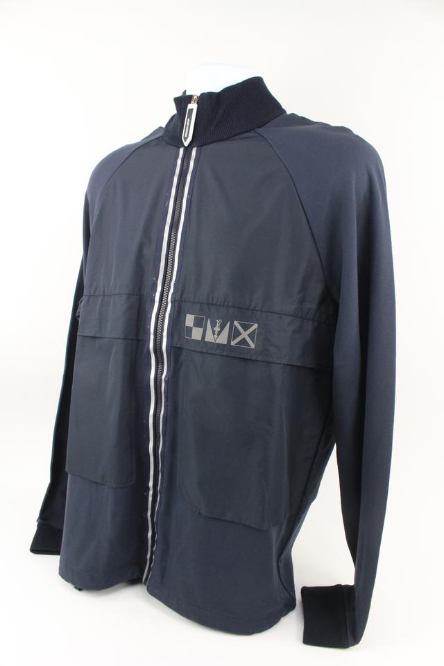 Louis Vuitton Blue Leather Jacket